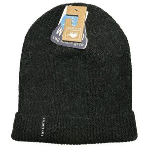 Turtlefur Williamsburg Knit Watch Cap Black Beanie Hat Unisex Adult NWT
